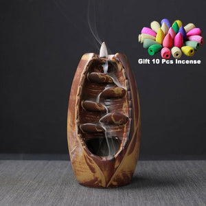 Gift Waterfall Incense Burner Ceramic Incense Holder