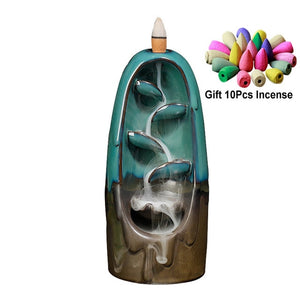 Gift Waterfall Incense Burner Ceramic Incense Holder