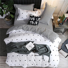 Load image into Gallery viewer, summer bedding set green duvet cover bed bedclothes 4pcs bed home textile