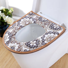 Load image into Gallery viewer, Warm Soft Toilet Cover Seat Lid Top Cover Pad Bathroom Warmer Toilet Seat Bowl Soft Zipper