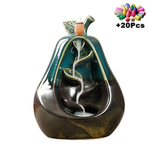 Gift Waterfall Incense Burner Ceramic Incense Holder