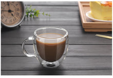 Load image into Gallery viewer, Heat Resistant Double Wall Glass Coffee/Tea Cups And Mugs