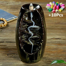 Load image into Gallery viewer, Gift Waterfall Incense Burner Ceramic Incense Holder