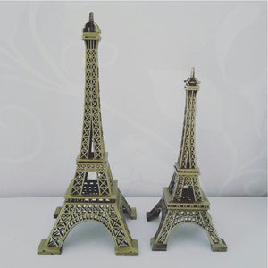 Bronze Paris Tower Metal Crafts  Model Home Decor Souvenir
