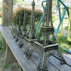 Bronze Paris Tower Metal Crafts  Model Home Decor Souvenir