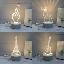 Load image into Gallery viewer, 3D LED Lamp Creative Night Lights Novelty For Home