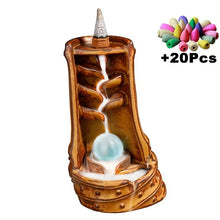 Load image into Gallery viewer, Gift Waterfall Incense Burner Ceramic Incense Holder