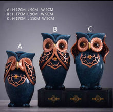 Load image into Gallery viewer, ART de table Home decor OWL Family for lovers