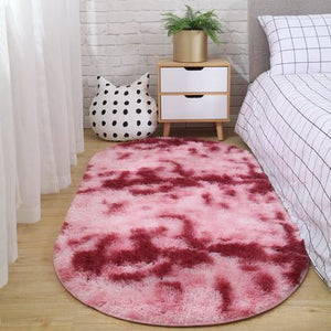 Tapis oval bedside carpet bedroom