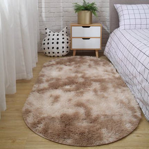 Tapis oval bedside carpet bedroom