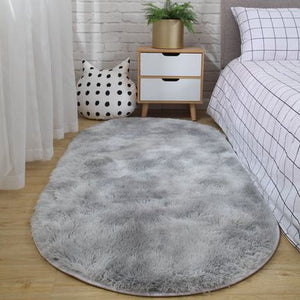 Tapis oval bedside carpet bedroom