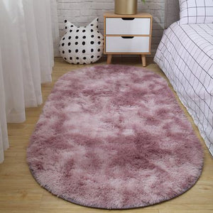 Tapis oval bedside carpet bedroom