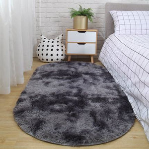 Tapis oval bedside carpet bedroom