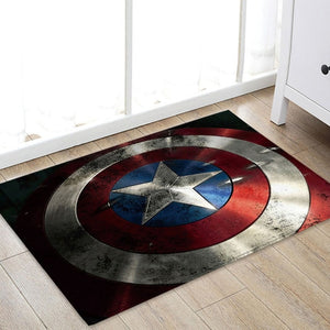 1pcs 40x60cm Marvel The Avengers Plush Carpet Iron Man Captain America Batman Rug Cotton