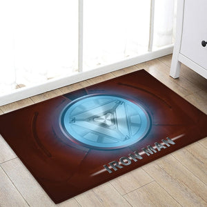 1pcs 40x60cm Marvel The Avengers Plush Carpet Iron Man Captain America Batman Rug Cotton