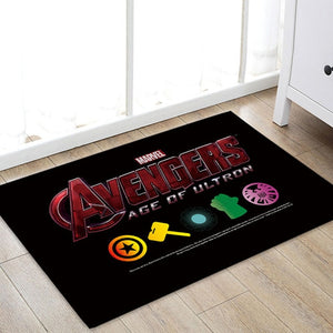 1pcs 40x60cm Marvel The Avengers Plush Carpet Iron Man Captain America Batman Rug Cotton