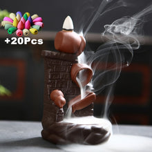 Load image into Gallery viewer, Gift Waterfall Incense Burner Ceramic Incense Holder