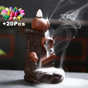 Gift Waterfall Incense Burner Ceramic Incense Holder