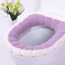 Load image into Gallery viewer, Universal Warm Soft Washable Toilet Seat Cover Mat Set for Home Decor