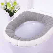 Load image into Gallery viewer, Universal Warm Soft Washable Toilet Seat Cover Mat Set for Home Decor