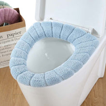 Load image into Gallery viewer, Universal Warm Soft Washable Toilet Seat Cover Mat Set for Home Decor