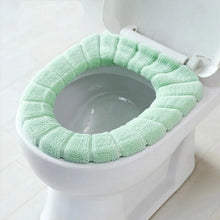 Load image into Gallery viewer, Universal Warm Soft Washable Toilet Seat Cover Mat Set for Home Decor