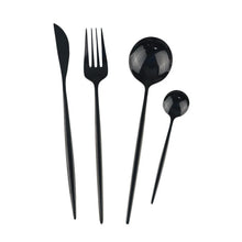 Load image into Gallery viewer, Ménagéres black silverware set Kitchen