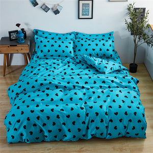 King Queen 5 size bedding set duvet cover pillowcase avocado