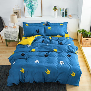 King Queen 5 size bedding set duvet cover pillowcase avocado