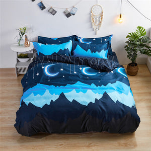 King Queen 5 size bedding set duvet cover pillowcase avocado