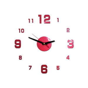 Wall Clock Design Stickers Living room Decorative House Clock