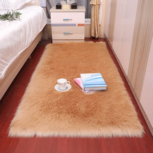 Load image into Gallery viewer, Rectangle Soft Sheepskin Fur Area Rugs nordic