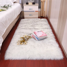 Load image into Gallery viewer, Rectangle Soft Sheepskin Fur Area Rugs nordic