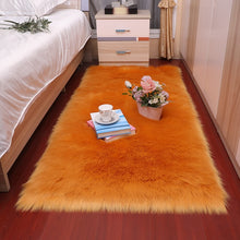 Load image into Gallery viewer, Rectangle Soft Sheepskin Fur Area Rugs nordic