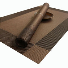 Load image into Gallery viewer, Placemats Washable PVC Table Cloth Pad Mat Stain-Resistant Dining