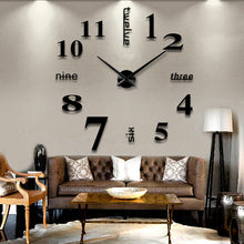 Load image into Gallery viewer, Wall Clock Mirror Wall Stickers Removable  Home Decor Living Room