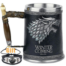 Load image into Gallery viewer, Game of Thrones Mug Goblet Stainless Steel Resin 3D