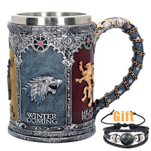 Load image into Gallery viewer, Game of Thrones Mug Goblet Stainless Steel Resin 3D