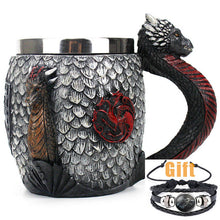 Load image into Gallery viewer, Game of Thrones Mug Goblet Stainless Steel Resin 3D