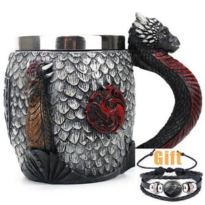 Game of Thrones Mug Goblet Stainless Steel Resin 3D