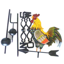 Load image into Gallery viewer, Metal Weather Vane with Rooster Ornament Rooster Weathervanes Garden Decor