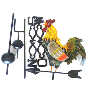 Metal Weather Vane with Rooster Ornament Rooster Weathervanes Garden Decor