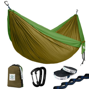 Camping Hamac with Tree Straps Portable Parachute Nylon for Backpacking Travel