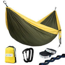 Load image into Gallery viewer, Camping Hamac with Tree Straps Portable Parachute Nylon for Backpacking Travel