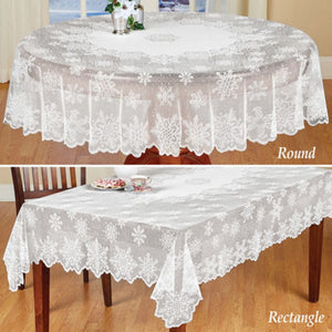 1 pc Round/Rectangle nappe à manger Table couverture tissu maison