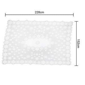 1 pc Round/Rectangle nappe à manger Table couverture tissu maison