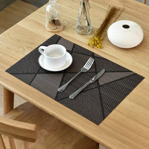 4pcs/lot Europe Style Placemat Anti-slip Decoration Mat Heat-resistant Tablemat