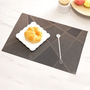 4pcs/lot Europe Style Placemat Anti-slip Decoration Mat Heat-resistant Tablemat