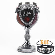 Load image into Gallery viewer, Game of Thrones Mug Goblet Stainless Steel Resin 3D