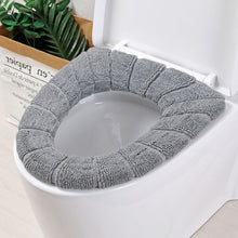 Load image into Gallery viewer, Universal Warm Soft Washable Toilet Seat Cover Mat Set for Home Decor